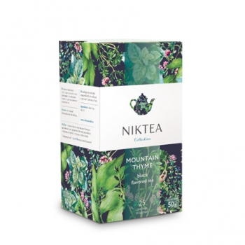 Чай черный Niktea Mountain Thyme с чабрецом в пакетиках 25х2г.