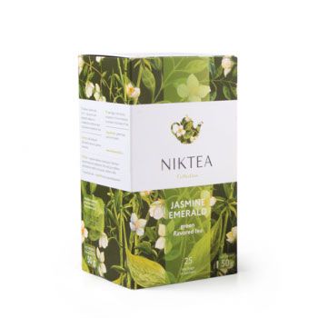 Чай зеленый Niktea Jasmine Emerald с жасмином в пакетиках 25х2г.