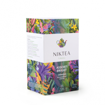 Чай Niktea Ассорти Брайт 5 вкусов в пакетиках 25х2г.