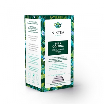 Чай Niktea Milk Oolong в пакетиках Молочный Улун 25х1.75г.