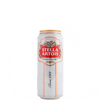 Stella Artois пиво в банке 0,45л