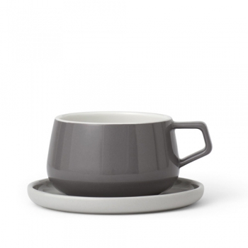 Чайная чашка с блюдцем Ella Viva Scandinavia Серый 0,3л
