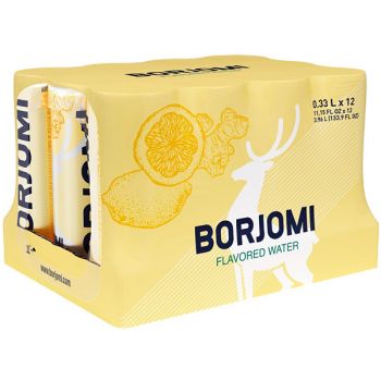 Напиток Боржоми Borjomi Flavored Water Цитрусовый микс-Имбирь без сахара, 
0.33л, 12шт