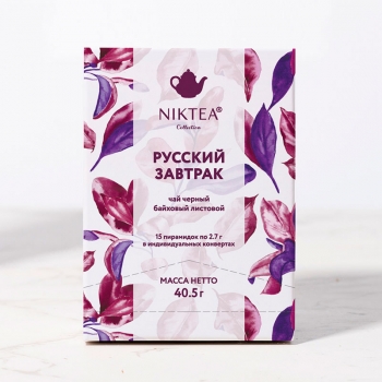 Чай черный NIKTEA Русский Завтрак в пирамидках 15пак х 2,7г