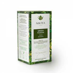 Чай зеленый Niktea Green Fusion в пакетиках 25х1.75г.