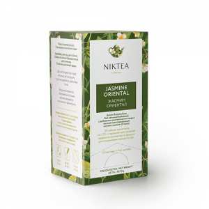 Чай зеленый Niktea Jasmine Oriental в пакетиках с жасмином 25х1.75г.