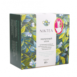 Чай зеленый Niktea Молочный Улун, чай в пакетиках на чайник