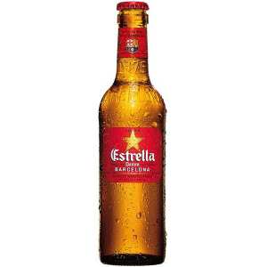 Estrella Damm пиво в бутылке 0,33л