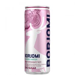 Напиток газированный Borjomi Flavored Water Вишня-Гранат без сахара, ж/б,, 0.33л, 12шт