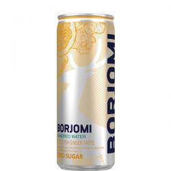 Напиток газированный Borjomi Flavored Water Цитрусовый микс-Имбирь без сахара, 0.33л, 12шт